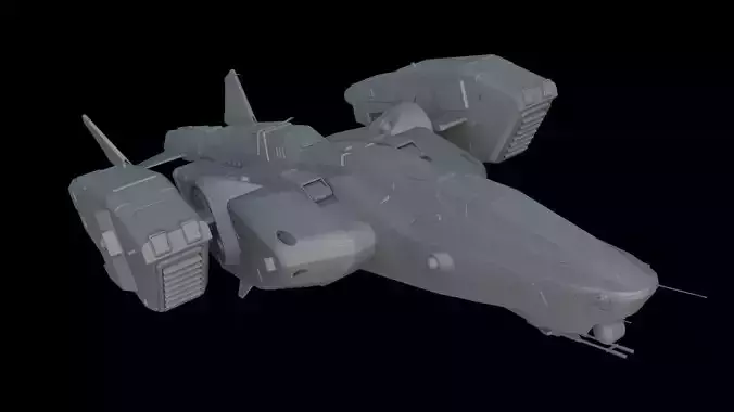 Sci Fi Dropship 3D model