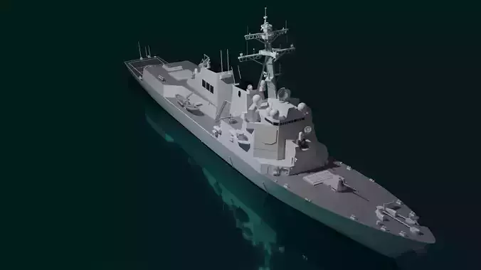 uss-arleigh burke Flight IIA 3D model