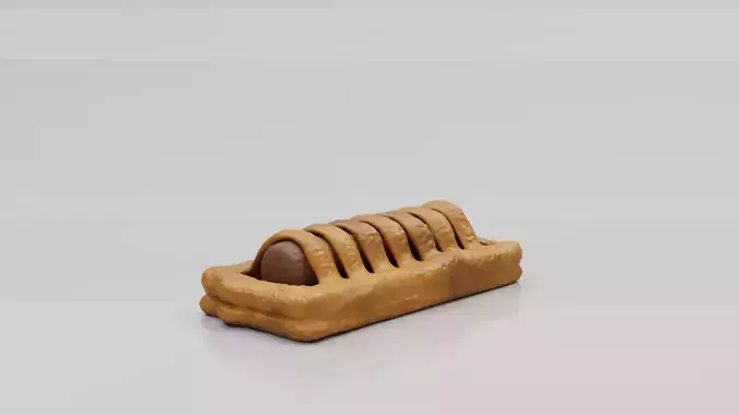 Frikandelbroodje 3D Print Model