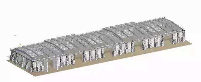 Legoblock hall with mobile roof