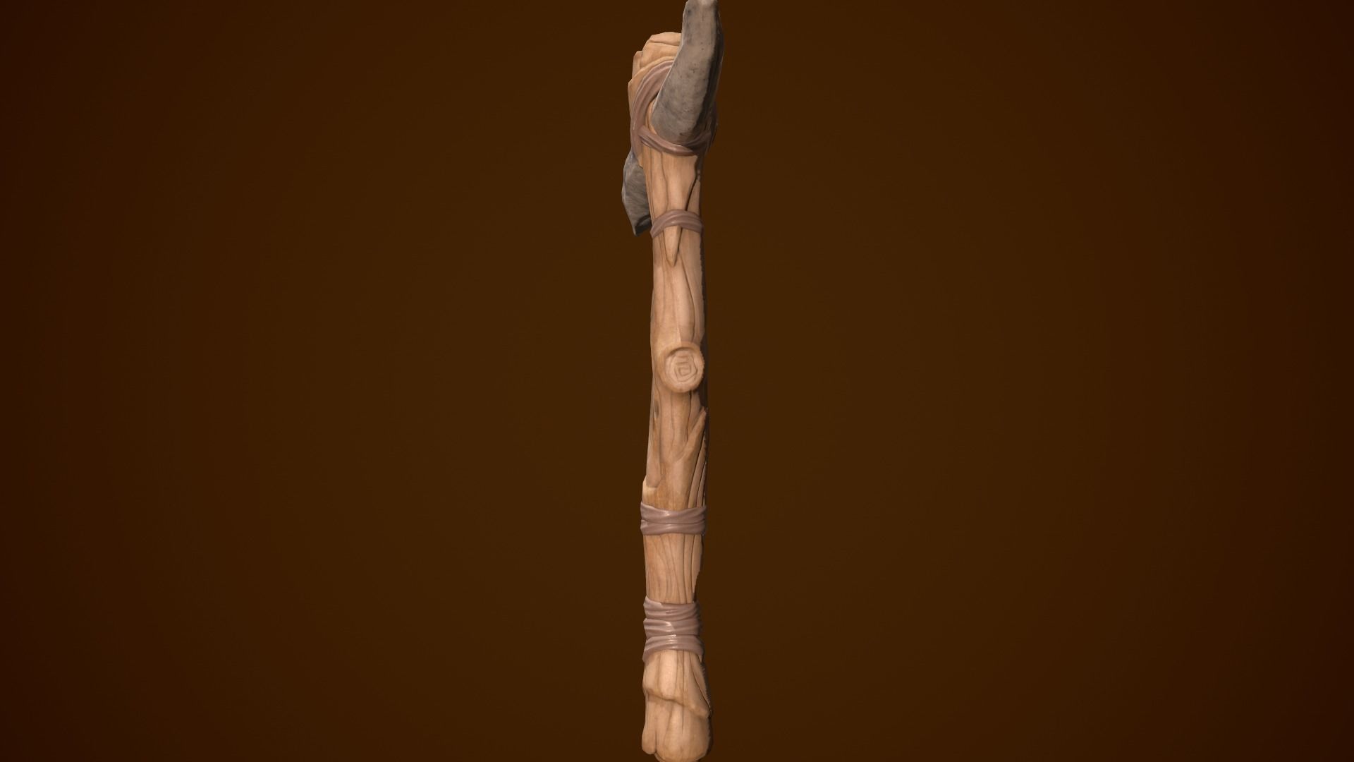 Stylized Pickaxe Low-poly 3D model_4