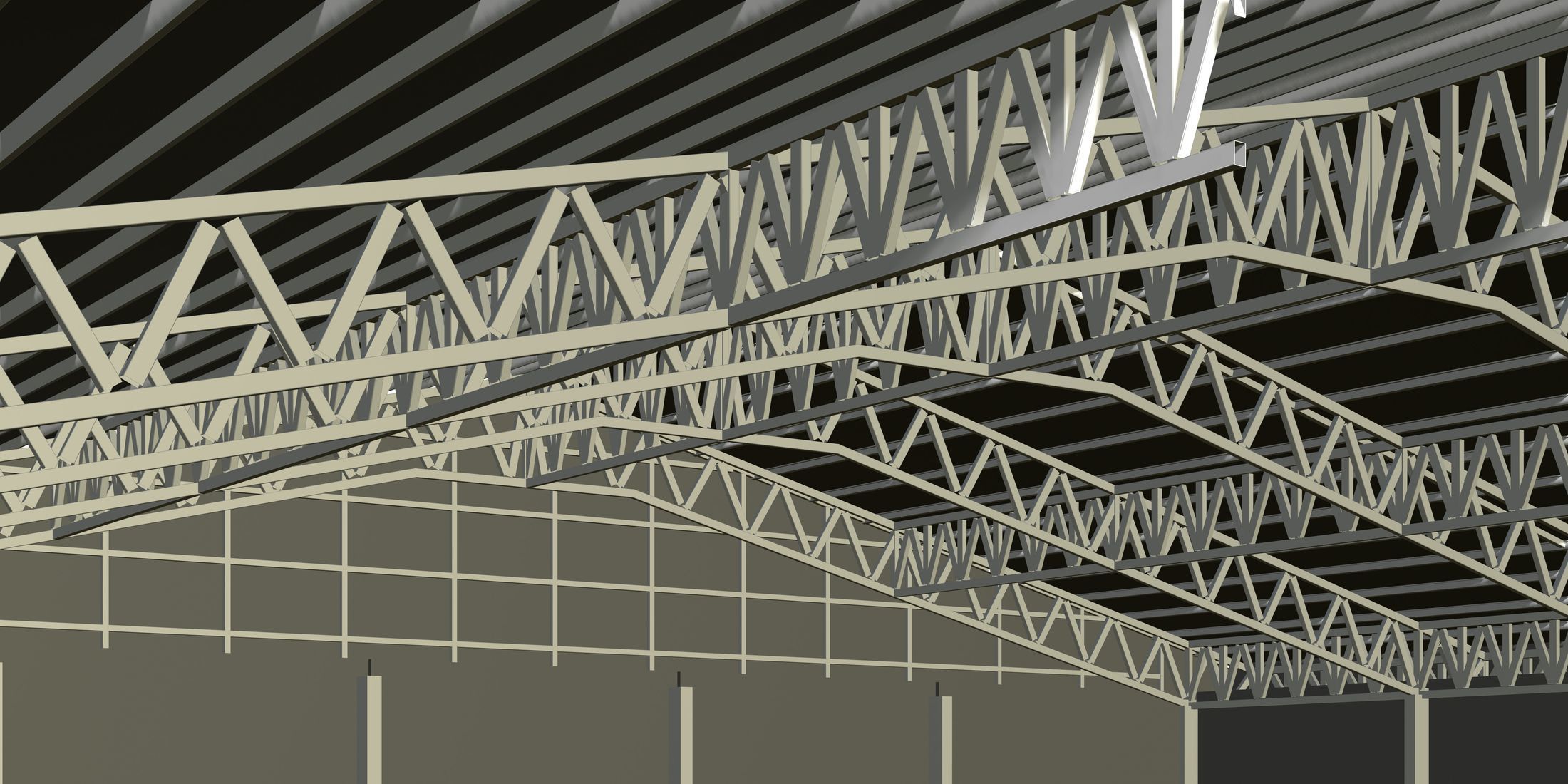 Warehouse in section cut 3D model_4
