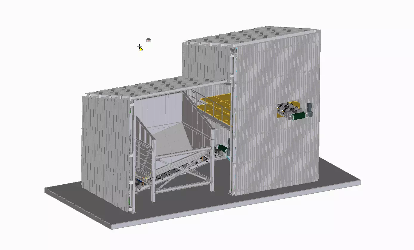 Dosing unit for aggregates 3D model_0