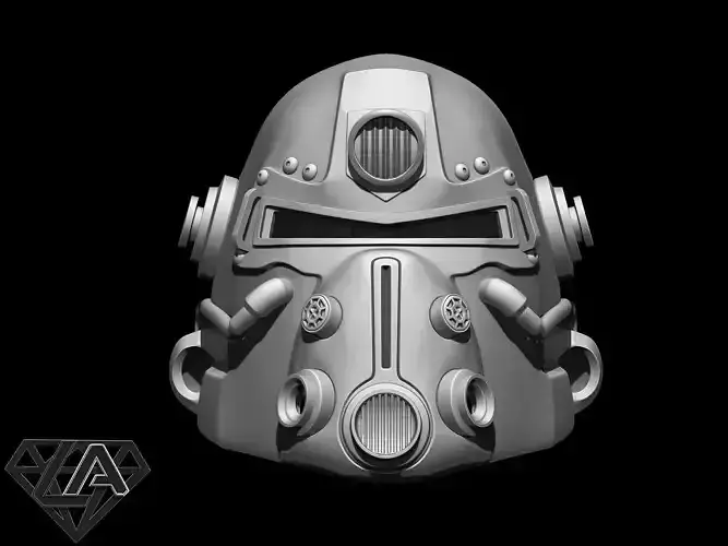 Fallout T-51b custom helmet without pipes