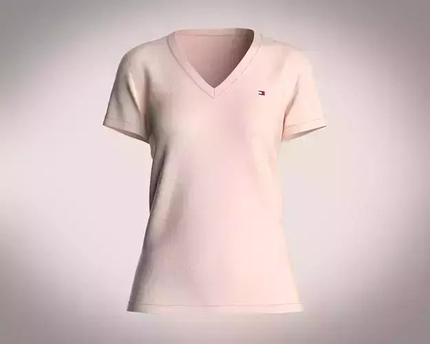 Tommy Hilfiger-V-Neck Girls T-Shirt