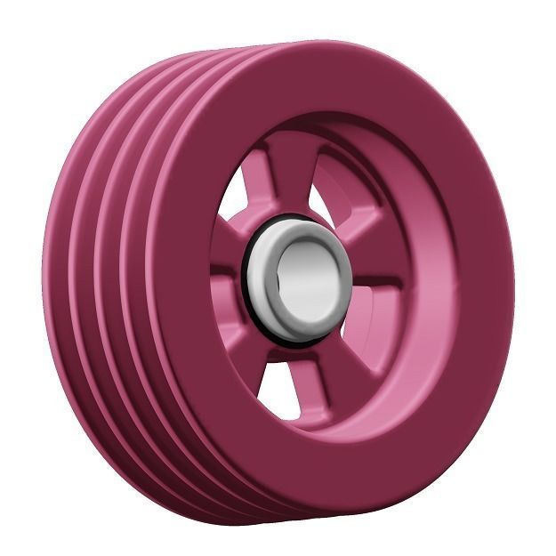 Kids Pulley Toy 3D model_2