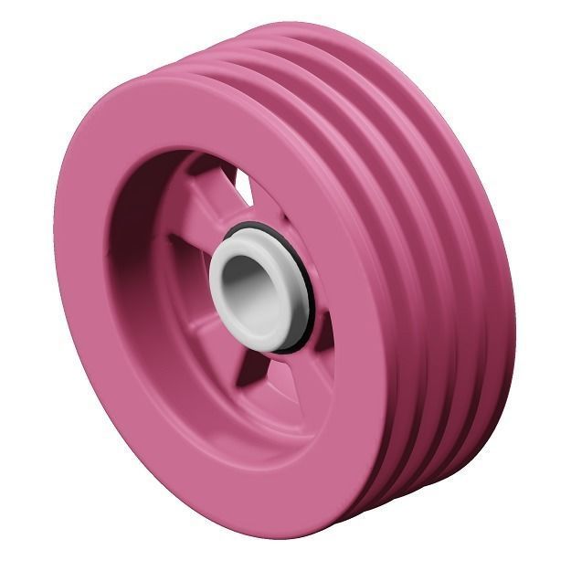 Kids Pulley Toy 3D model_1