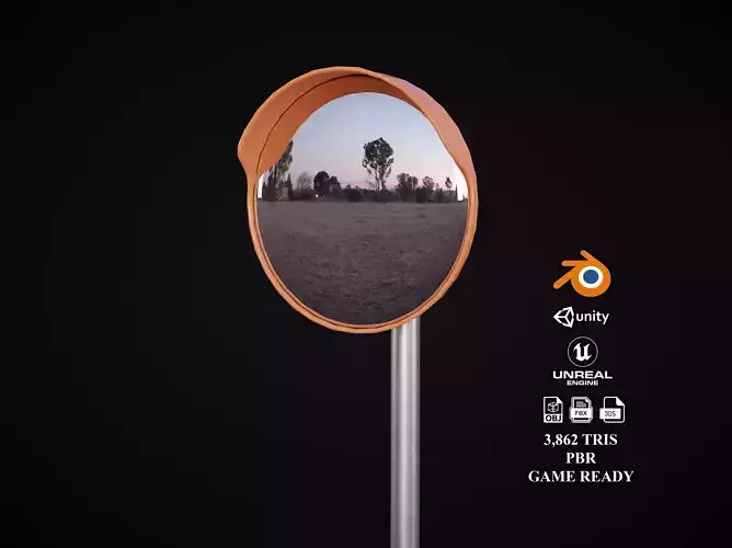 Blind spot traffic mirror