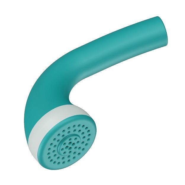 Luxury Plastic Hand Shower 3D model_3