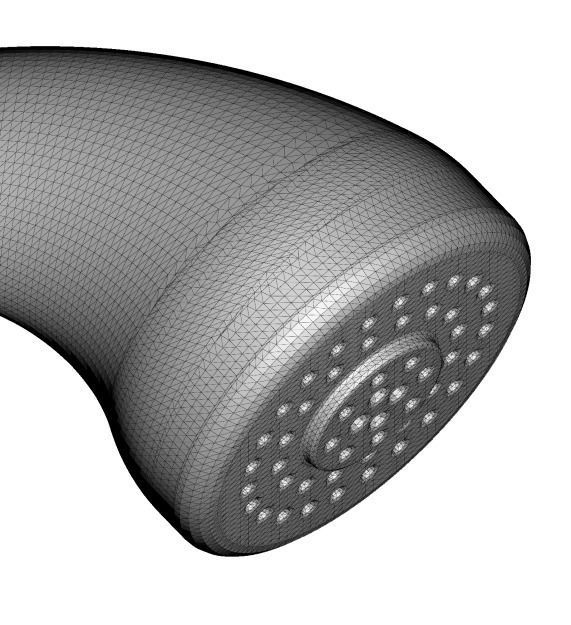 Luxury Plastic Hand Shower 3D model_6