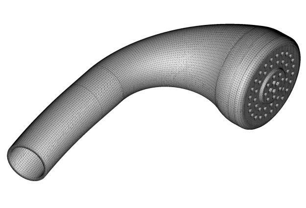 Luxury Plastic Hand Shower 3D model_5