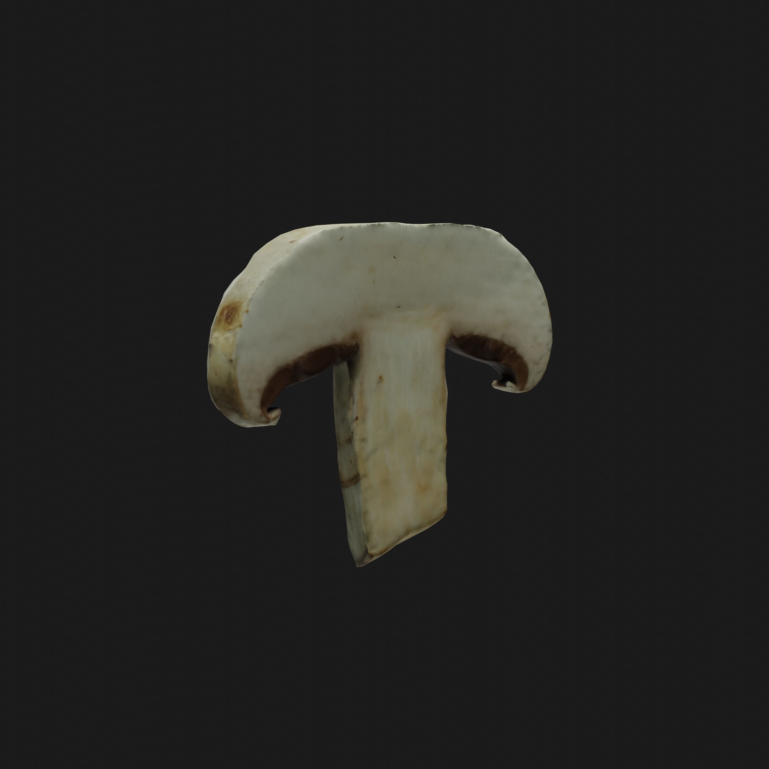 Mushroom Low-poly 3D model_6