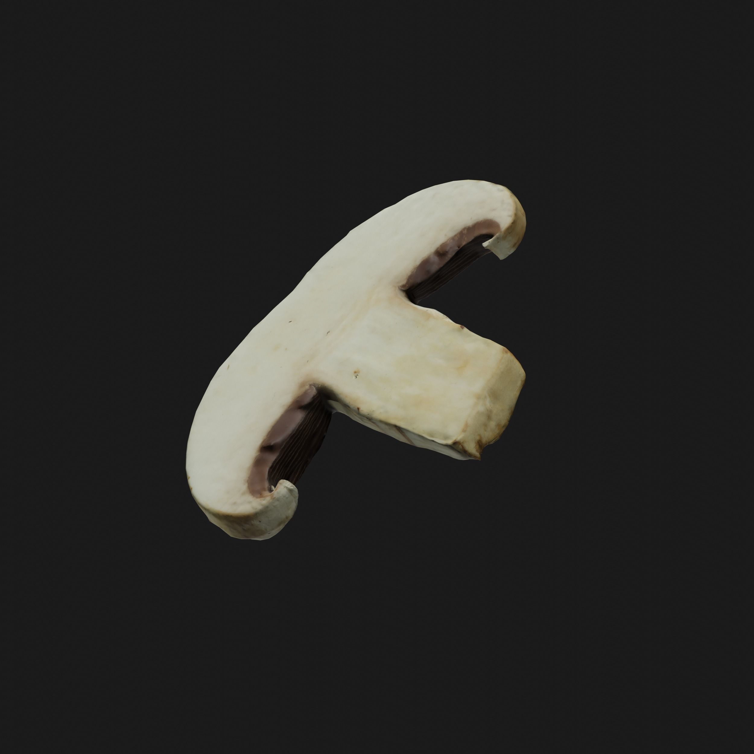 Mushroom Low-poly 3D model_7