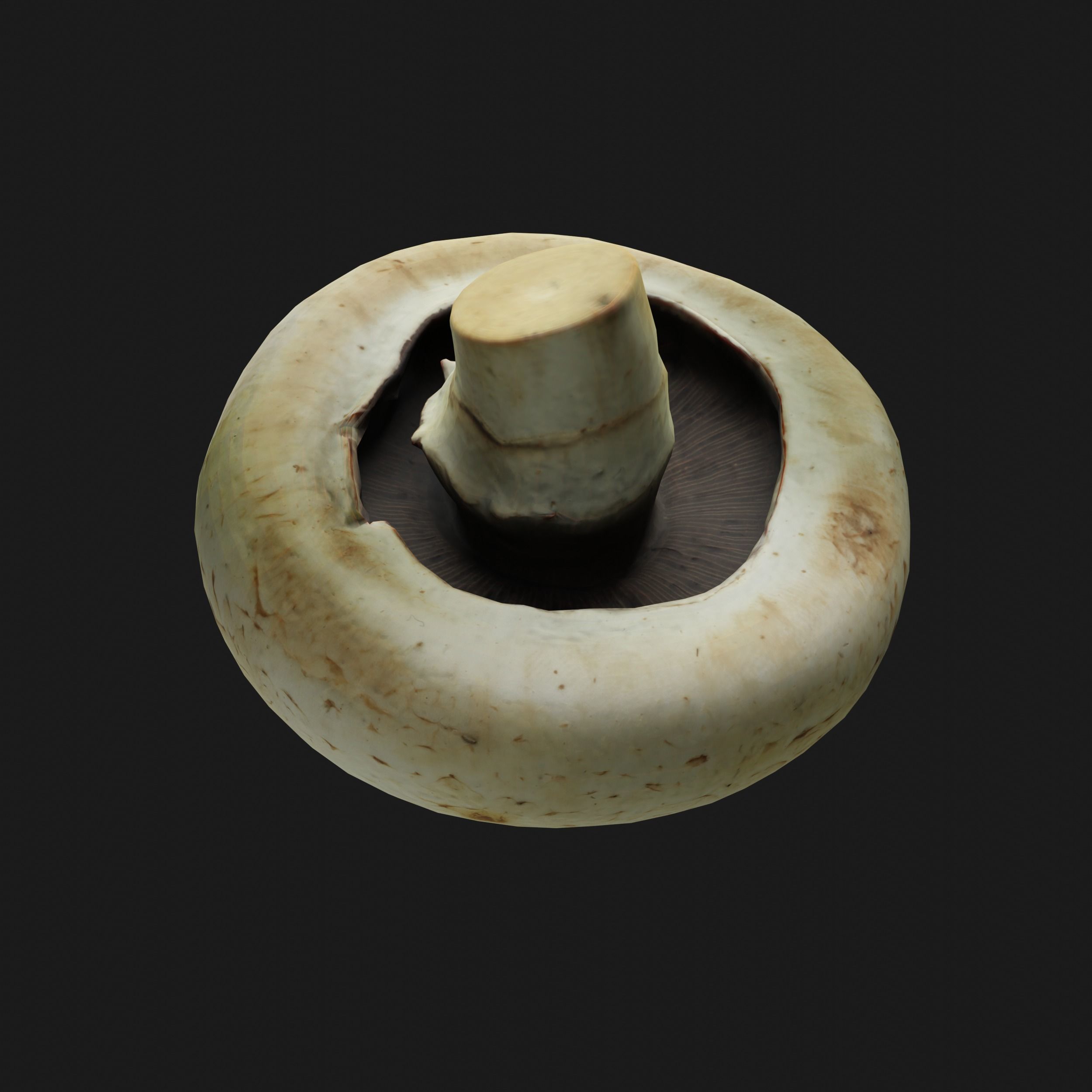 Mushroom Low-poly 3D model_4