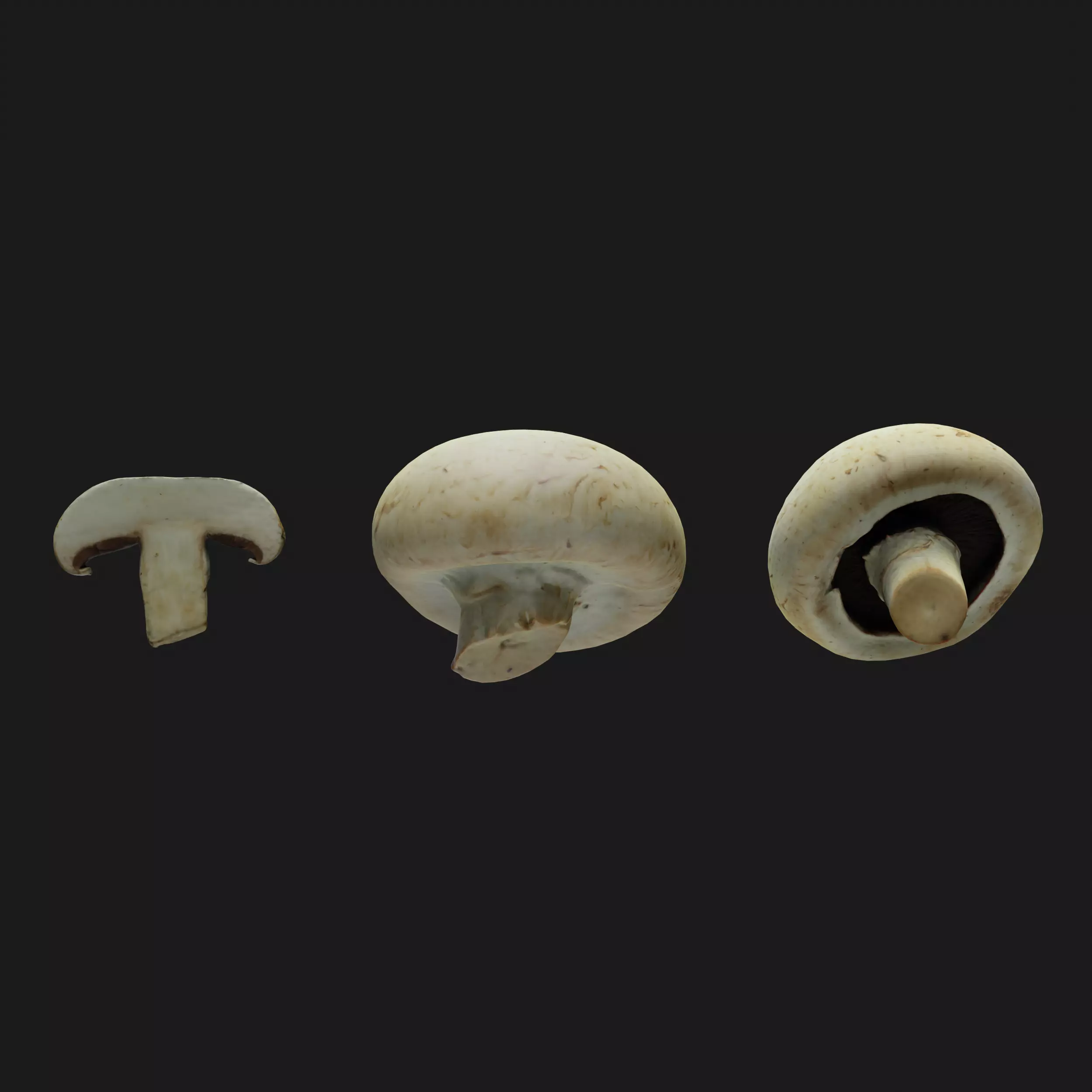 Mushroom Low-poly 3D model_0