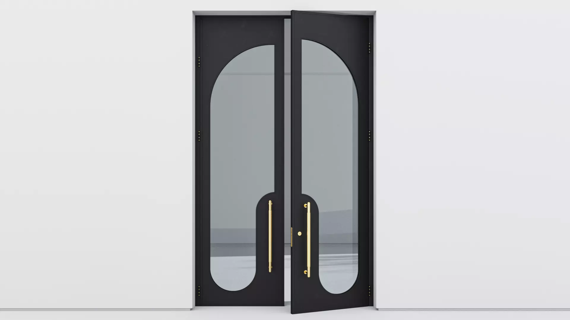Aluminium door 354 3D model_0