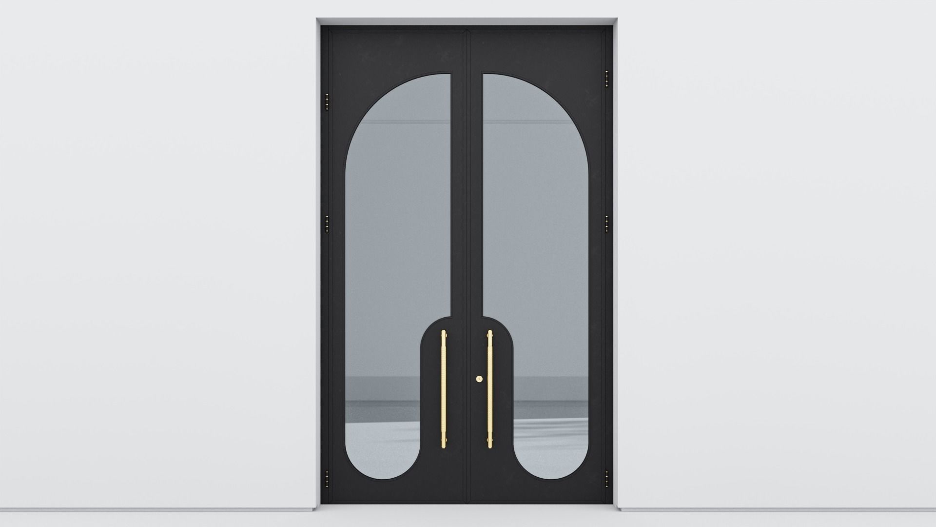 Aluminium door 354 3D model_2