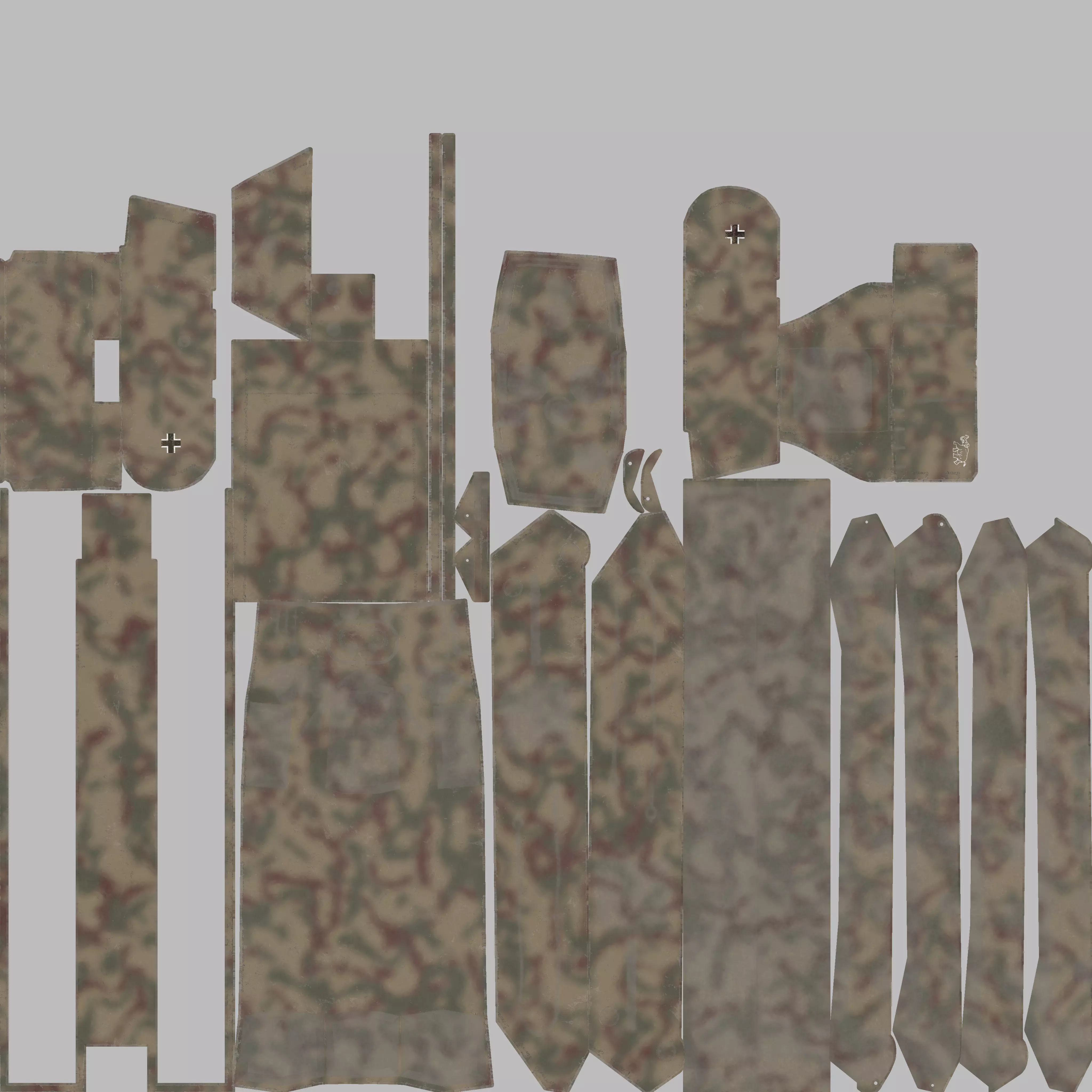 Panzer VIII Maus - German Heavy Tank Low-poly 3D model_10