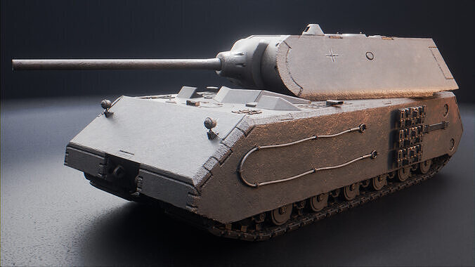 Panzer VIII Maus - German Heavy Tank Low-poly 3D model