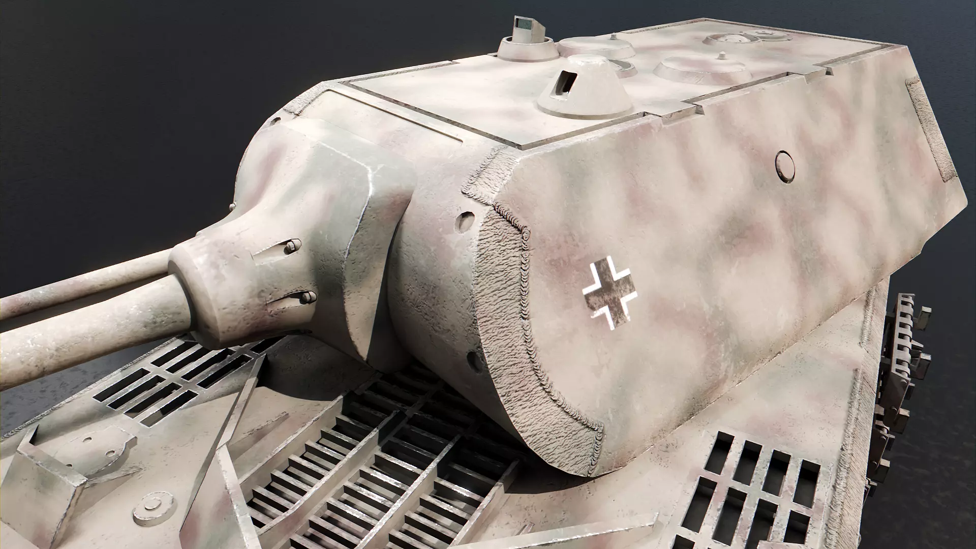 Panzer VIII Maus - German Heavy Tank Low-poly 3D model_6