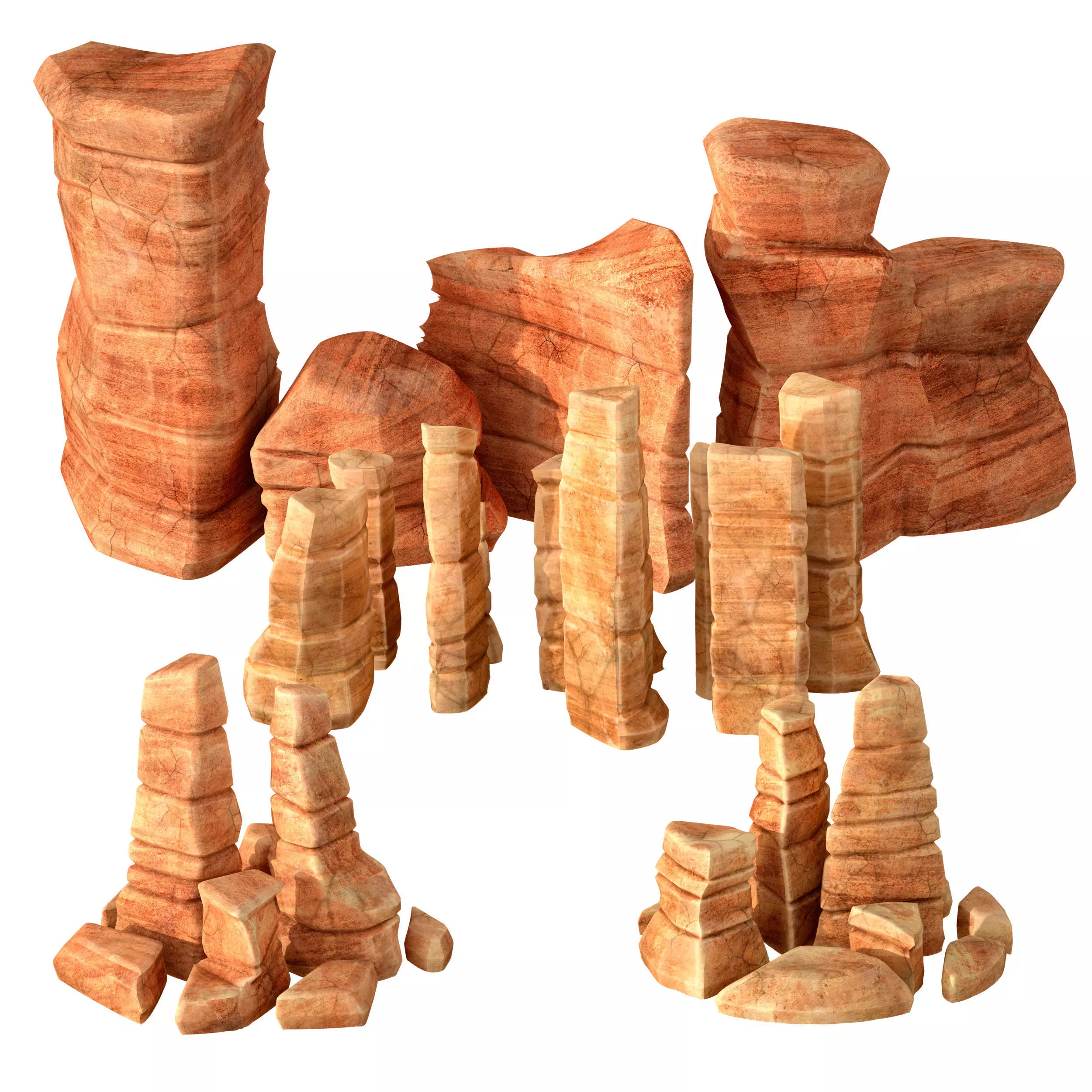 Canyon - stone - rock constructor 3D model_0