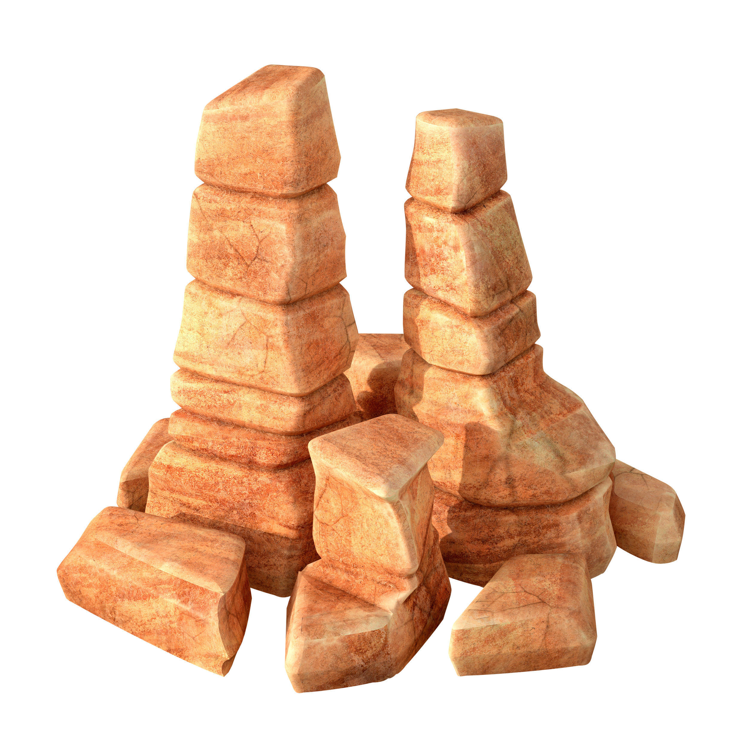 Canyon - stone - rock constructor 3D model_7