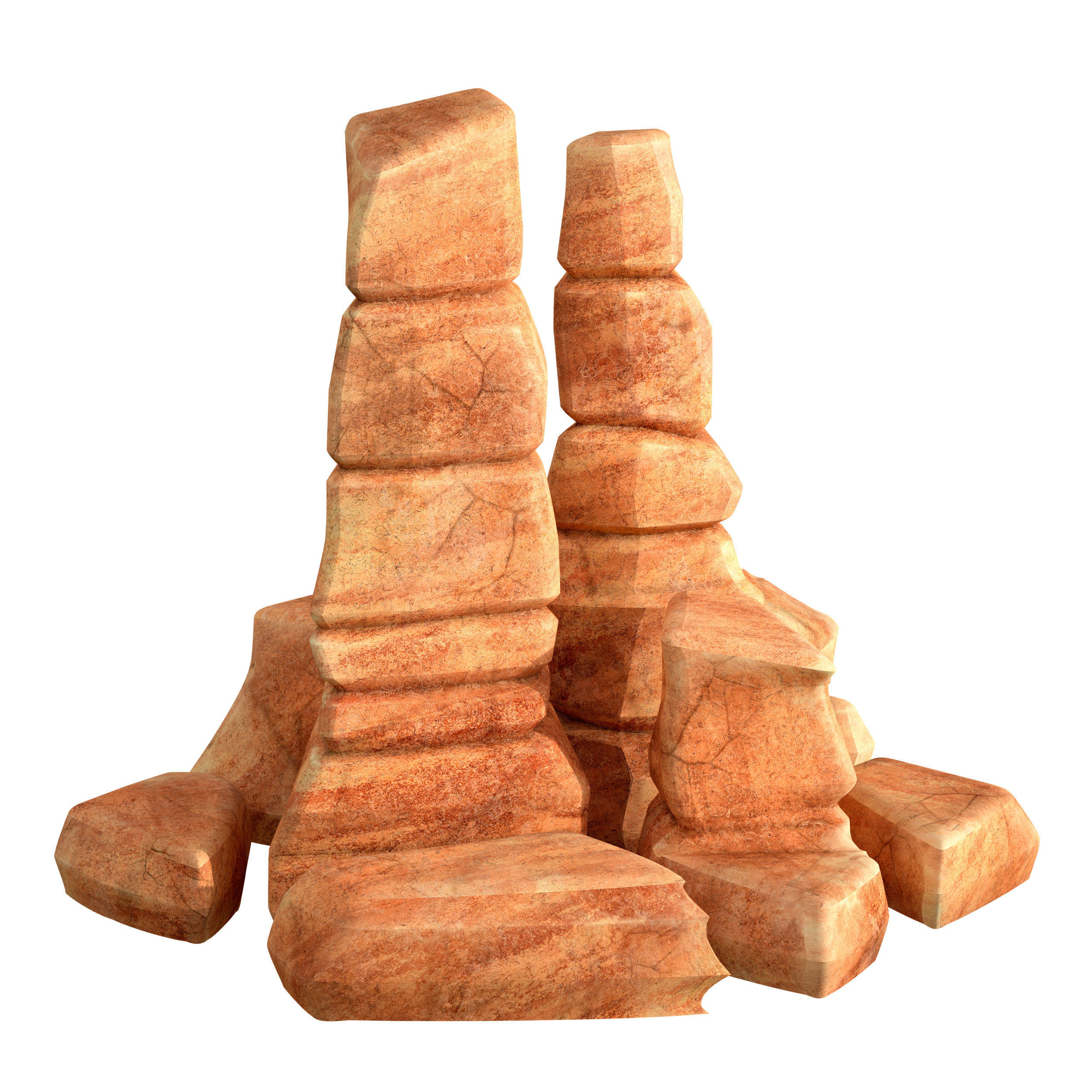 Canyon - stone - rock constructor 3D model_8