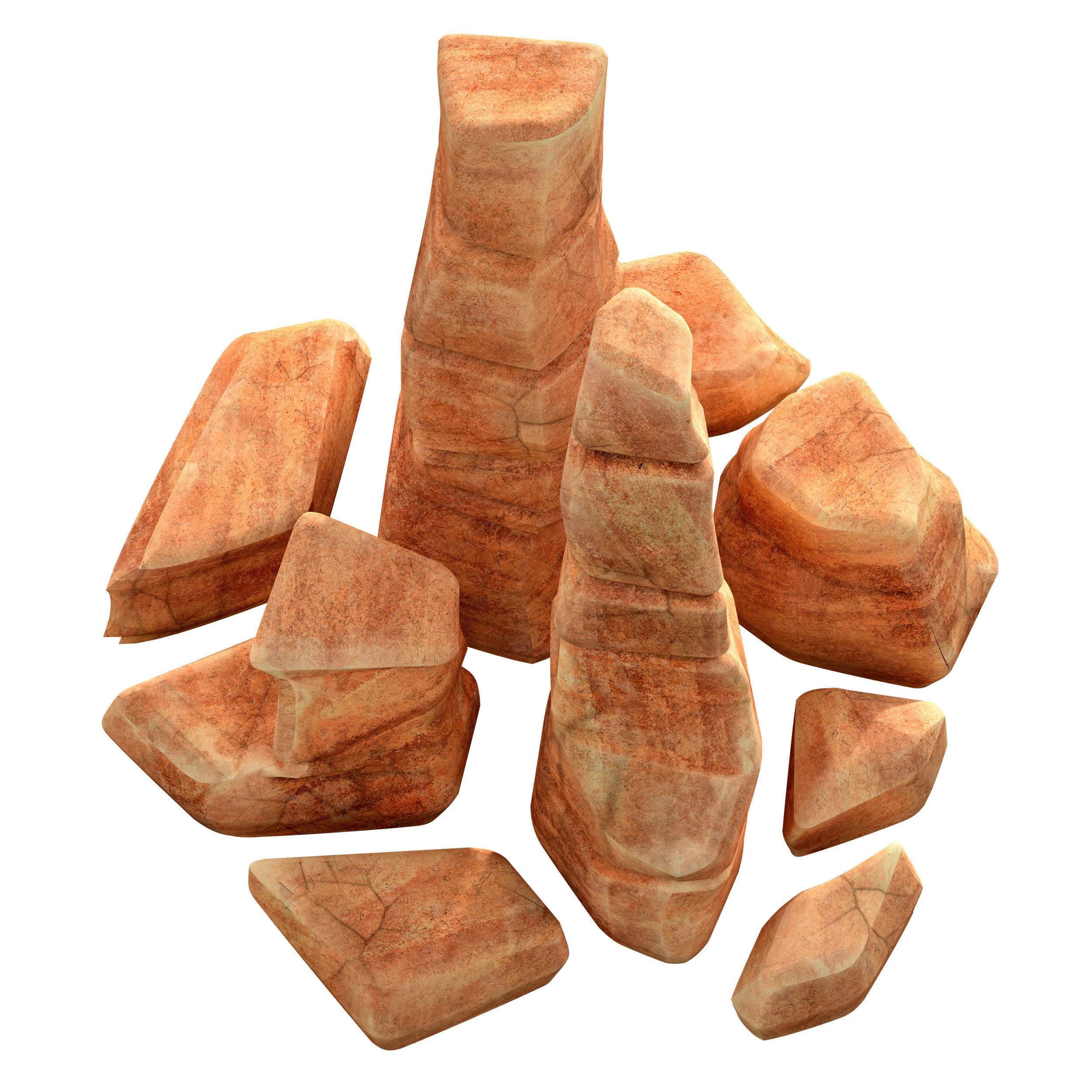Canyon - stone - rock constructor 3D model_22