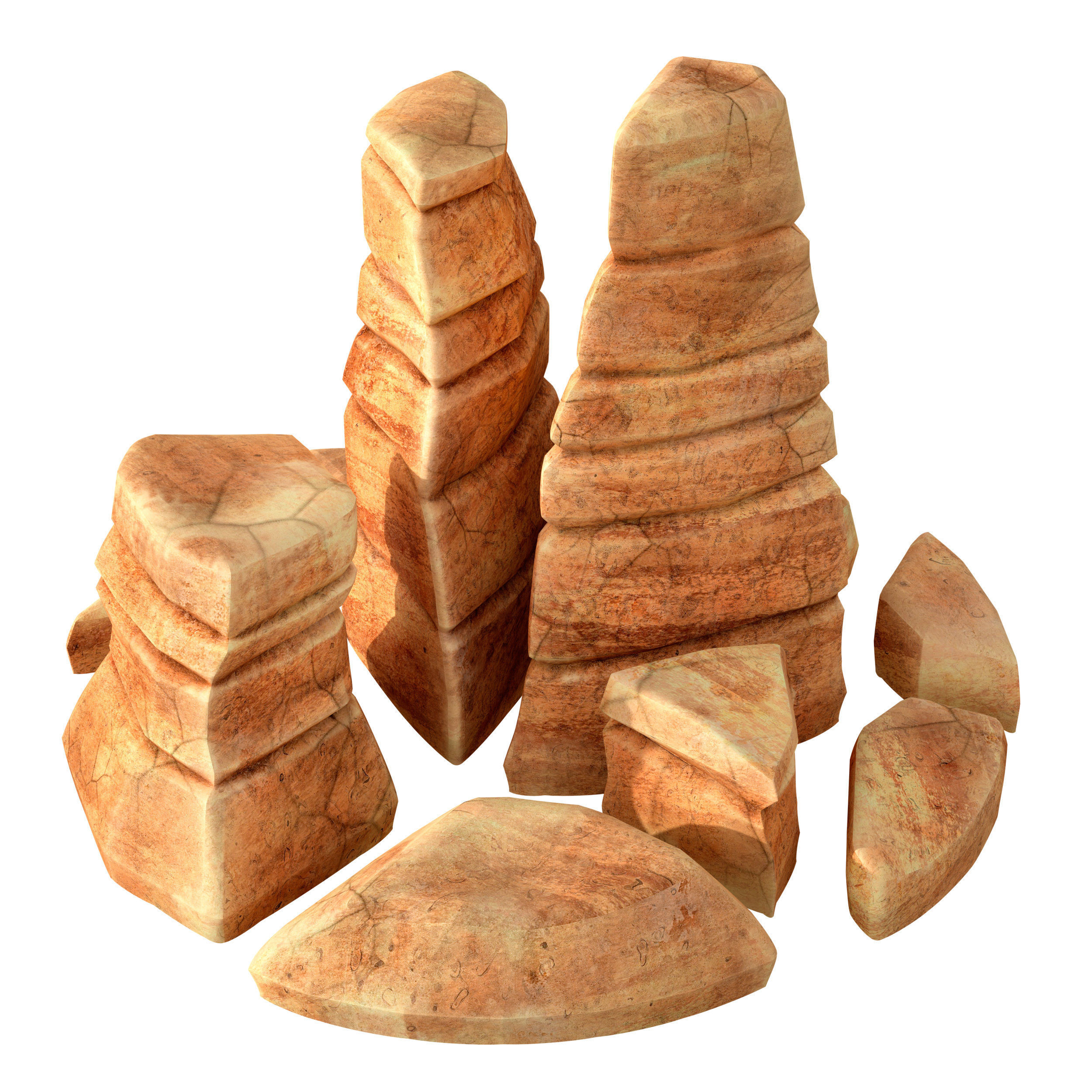 Canyon - stone - rock constructor 3D model_3