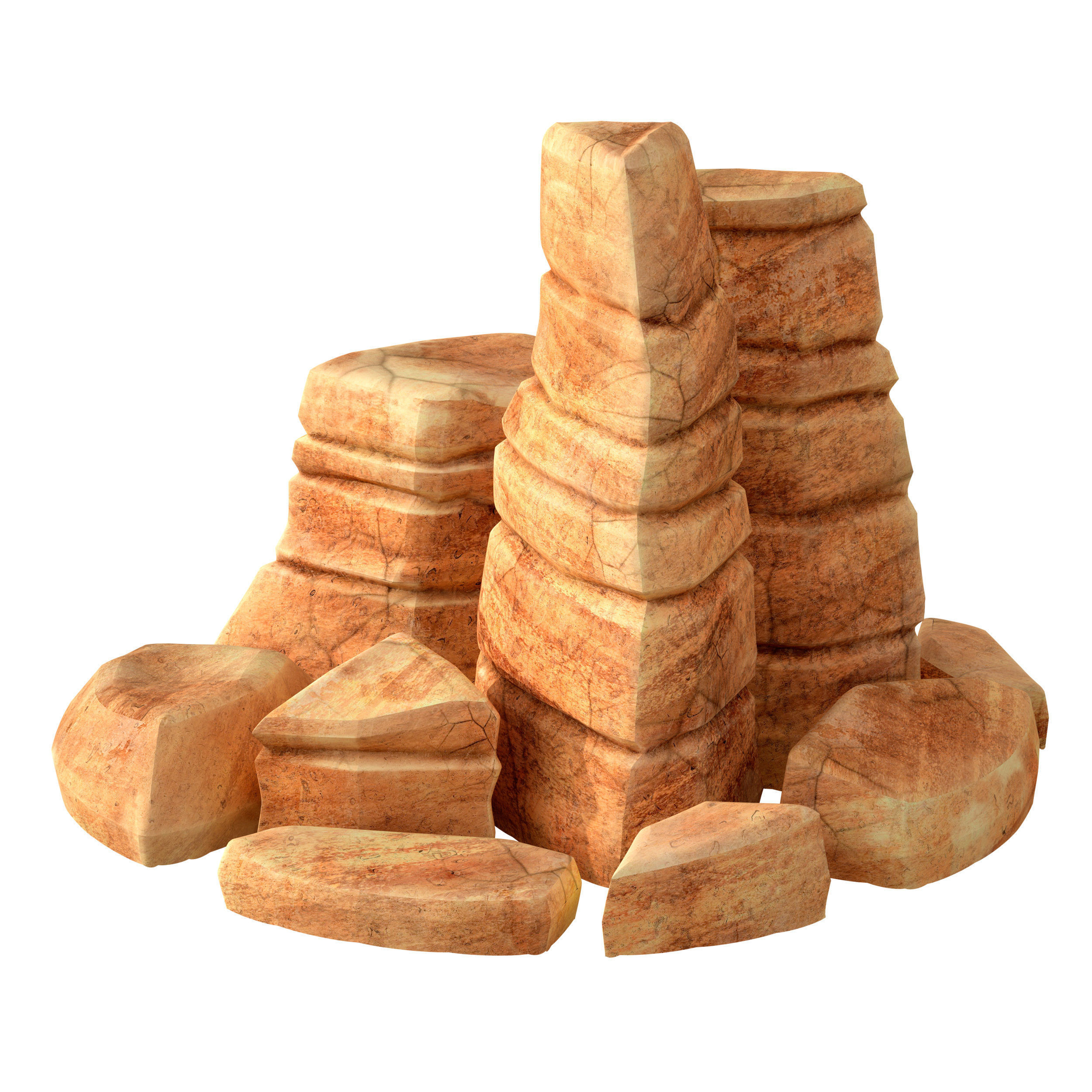 Canyon - stone - rock constructor 3D model_4