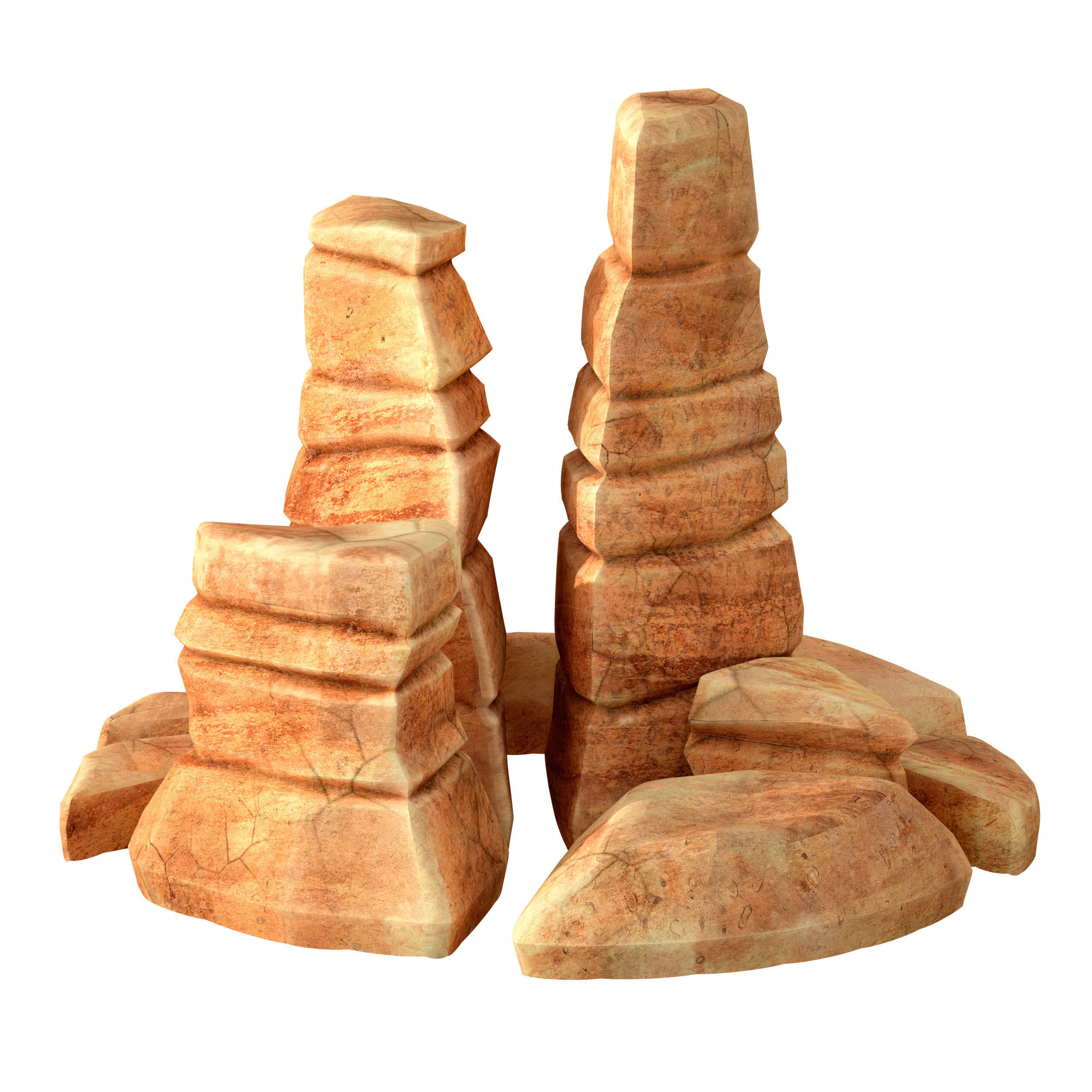 Canyon - stone - rock constructor 3D model_1
