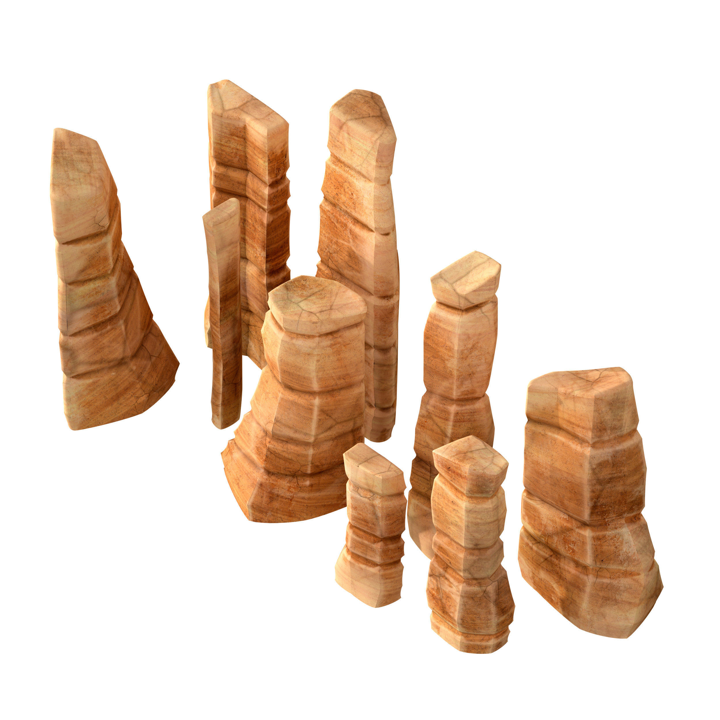 Canyon - stone - rock constructor 3D model_21