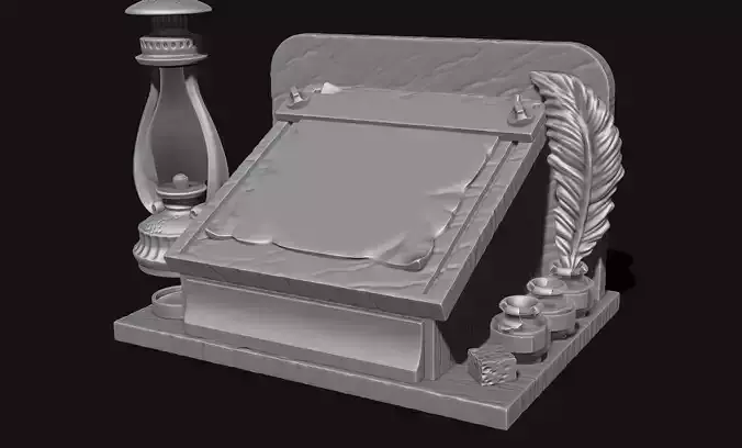 Scriptorium - 1-56 -28mm - Dioramas-Railway-Wargames Free 3D print model
