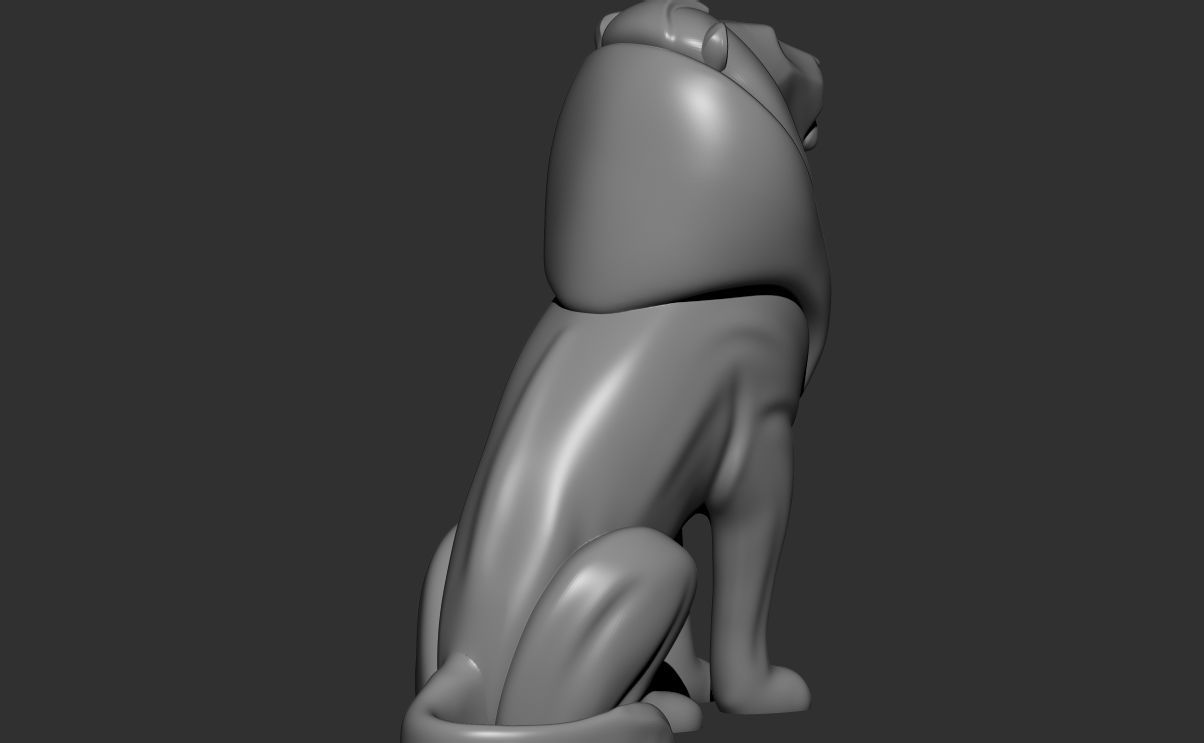 3d Lion  model Figurine Statue  sculpture Ornaments   printable 3D print model_2