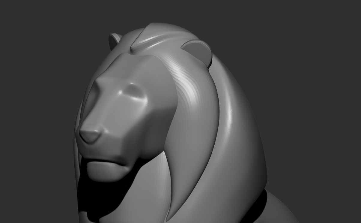 3d Lion  model Figurine Statue  sculpture Ornaments   printable 3D print model_7