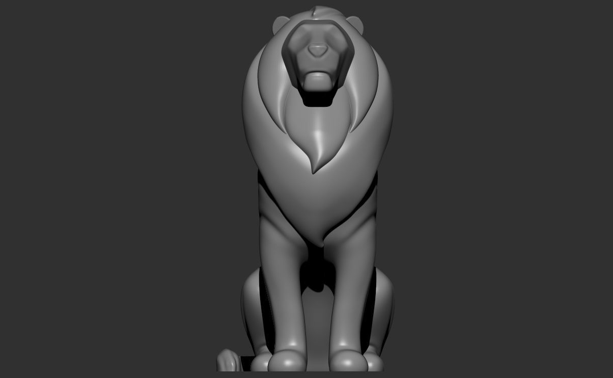3d Lion  model Figurine Statue  sculpture Ornaments   printable 3D print model_5