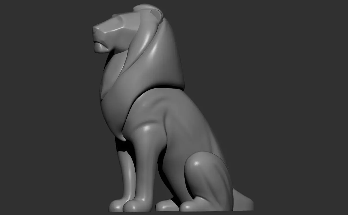 3d Lion  model Figurine Statue  sculpture Ornaments   printable 3D print model_0