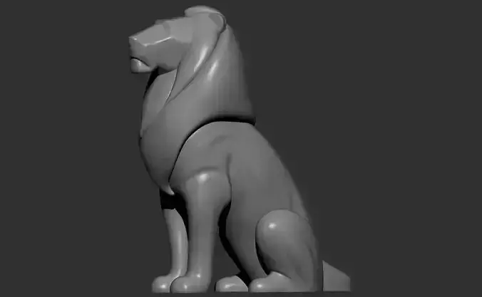 3d Lion  model Figurine Statue  sculpture Ornaments   printable