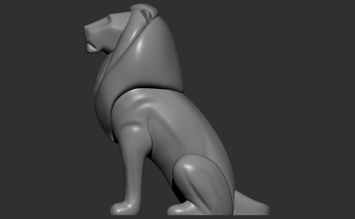 3d Lion  model Figurine Statue  sculpture Ornaments   printable 3D print model_6