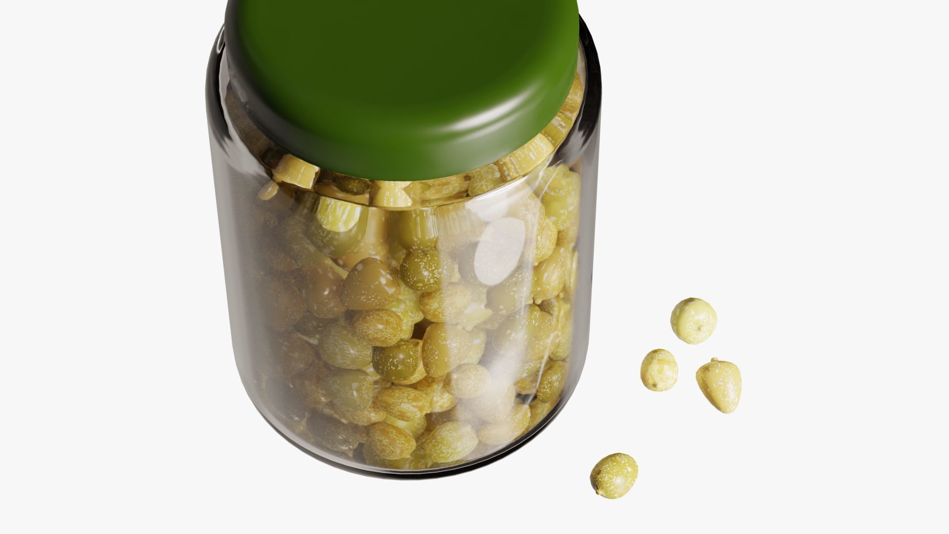 3D Caper buds 3D model_7