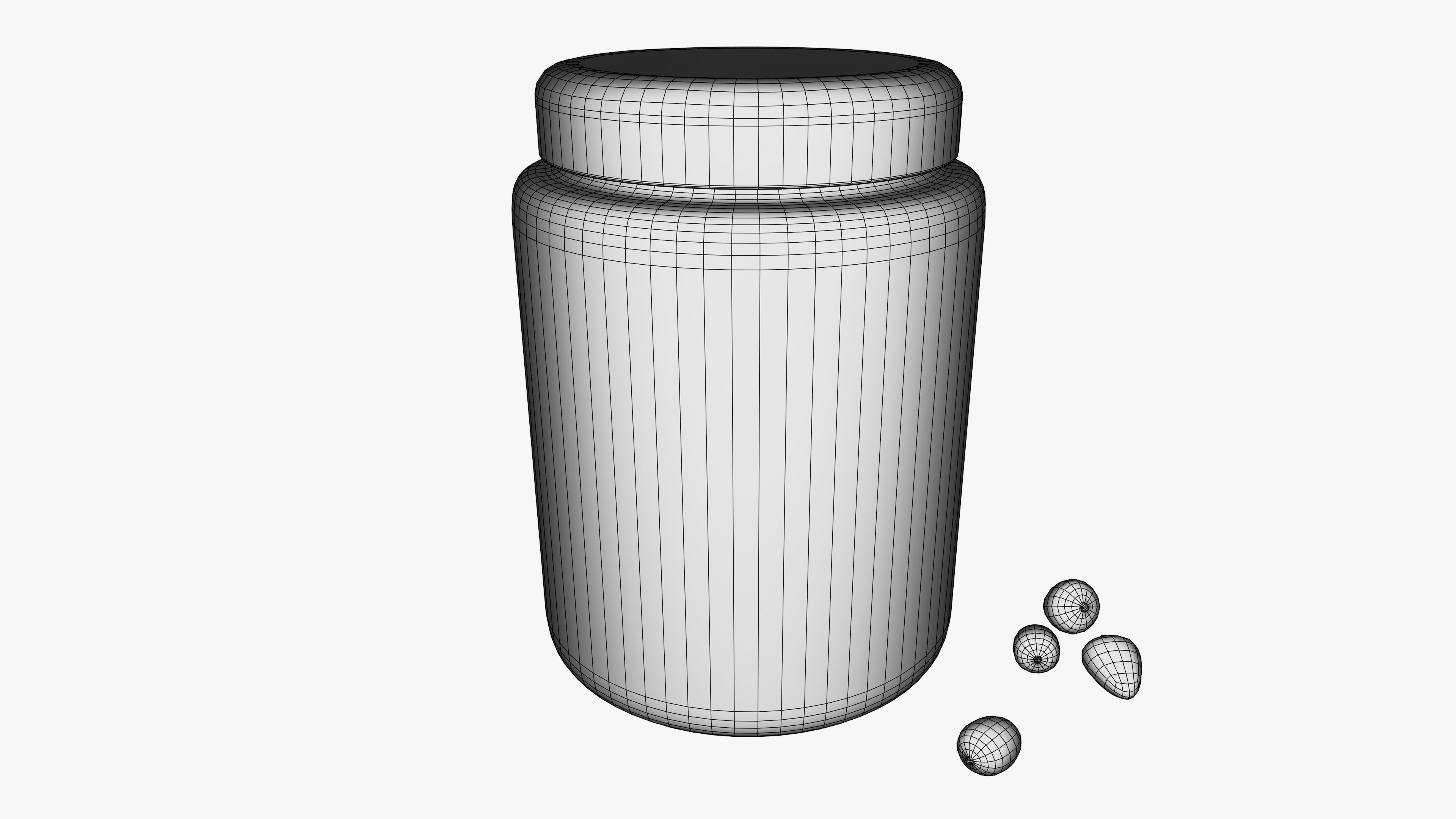 3D Caper buds 3D model_14