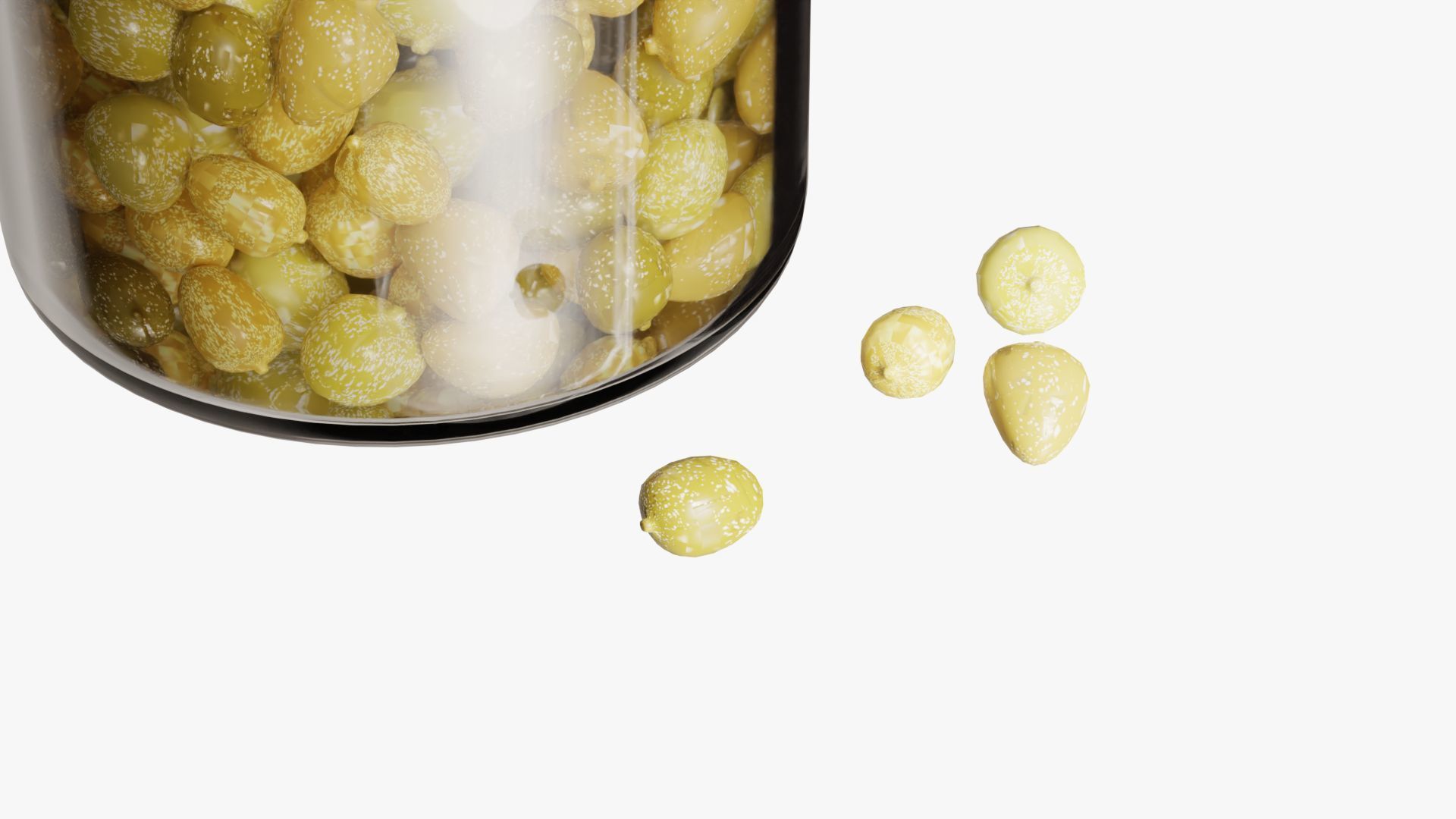 3D Caper buds 3D model_10