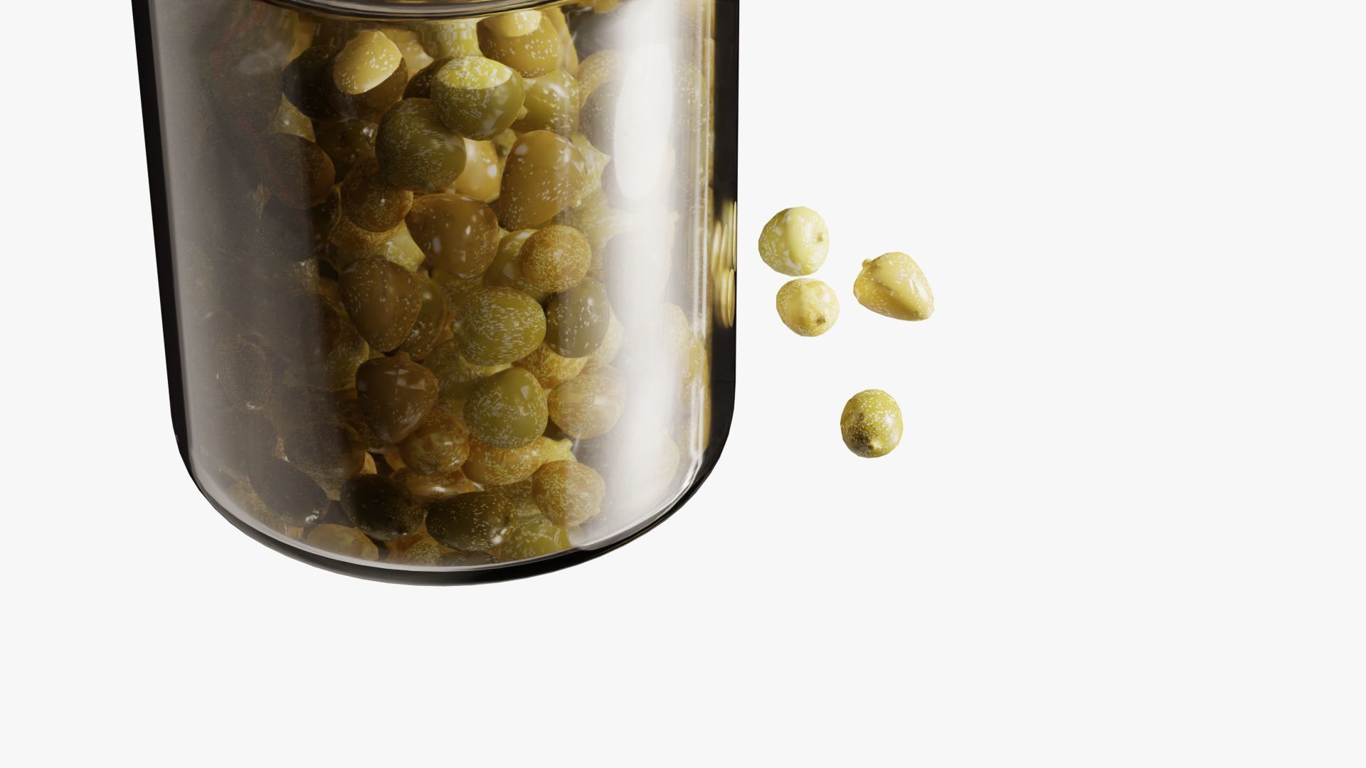 3D Caper buds 3D model_11