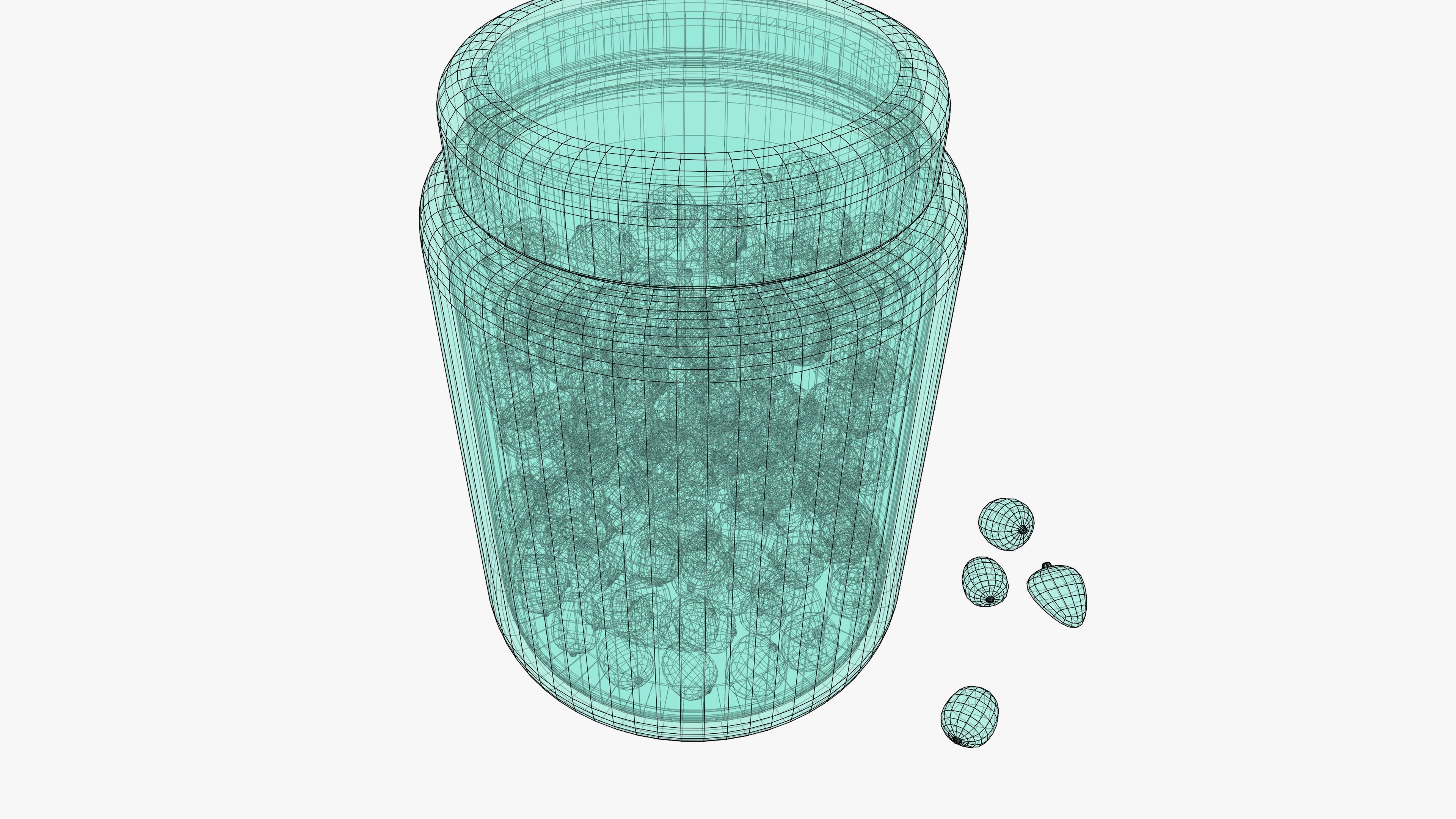 3D Caper buds 3D model_23