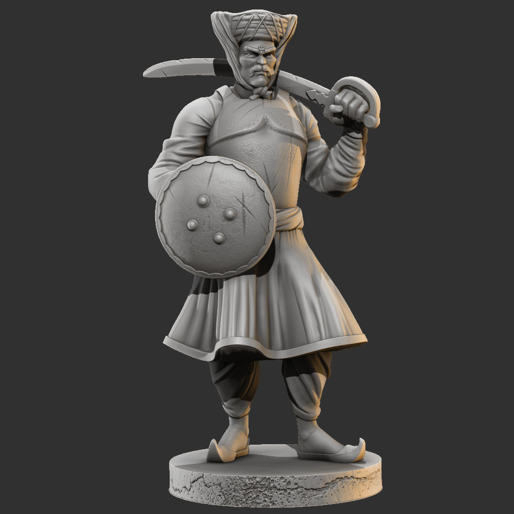 Mawala Maratha Warrior 1 3D print model_1