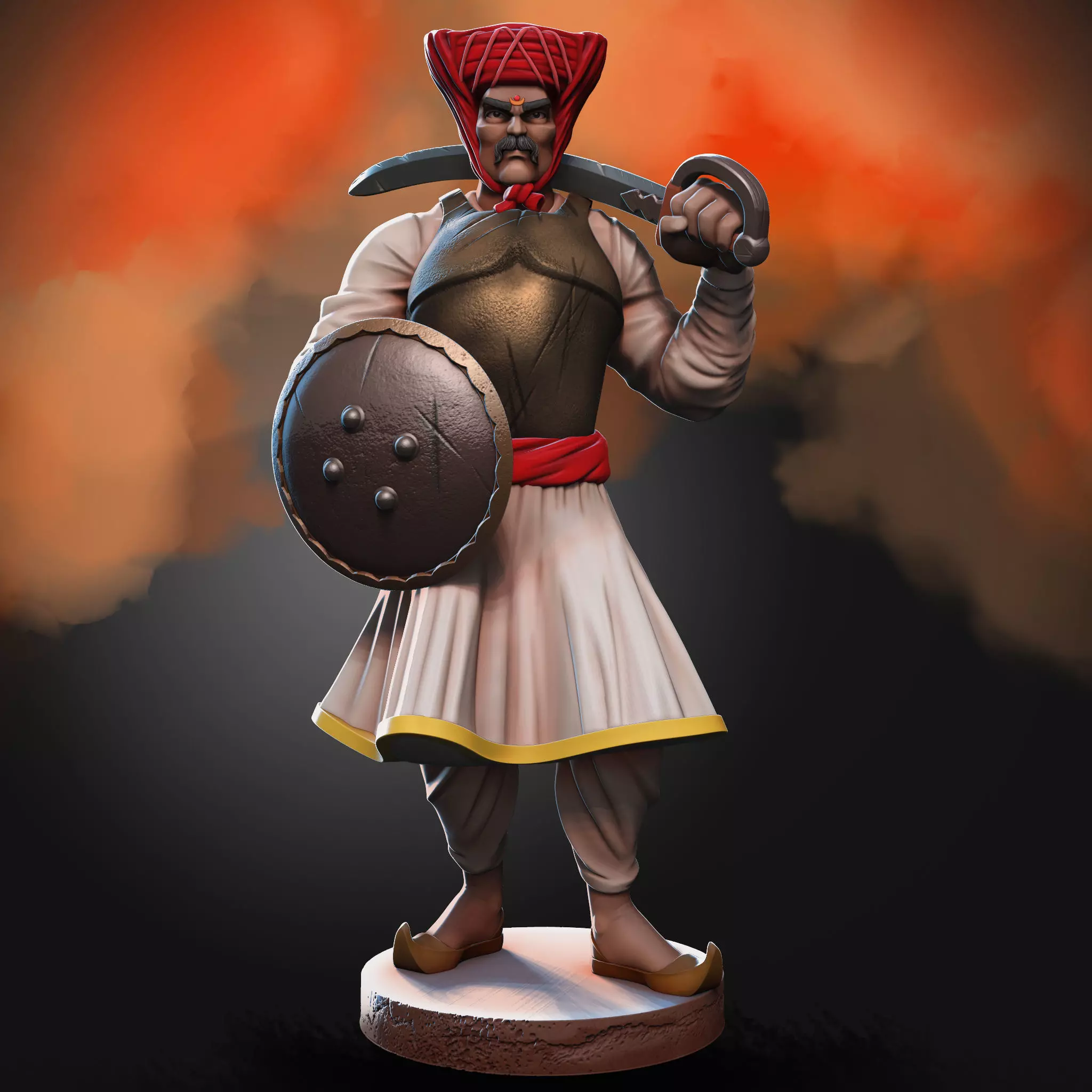 Mawala Maratha Warrior 1 3D print model_0