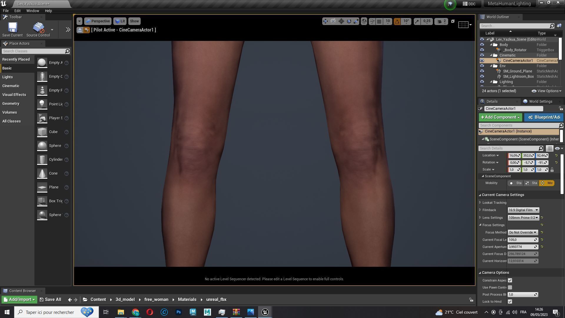 Mei Ling Realistic Asian Woman with Two Outfits Low-poly 3D model_30