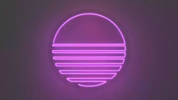 Sunset 2 - Neon Sign