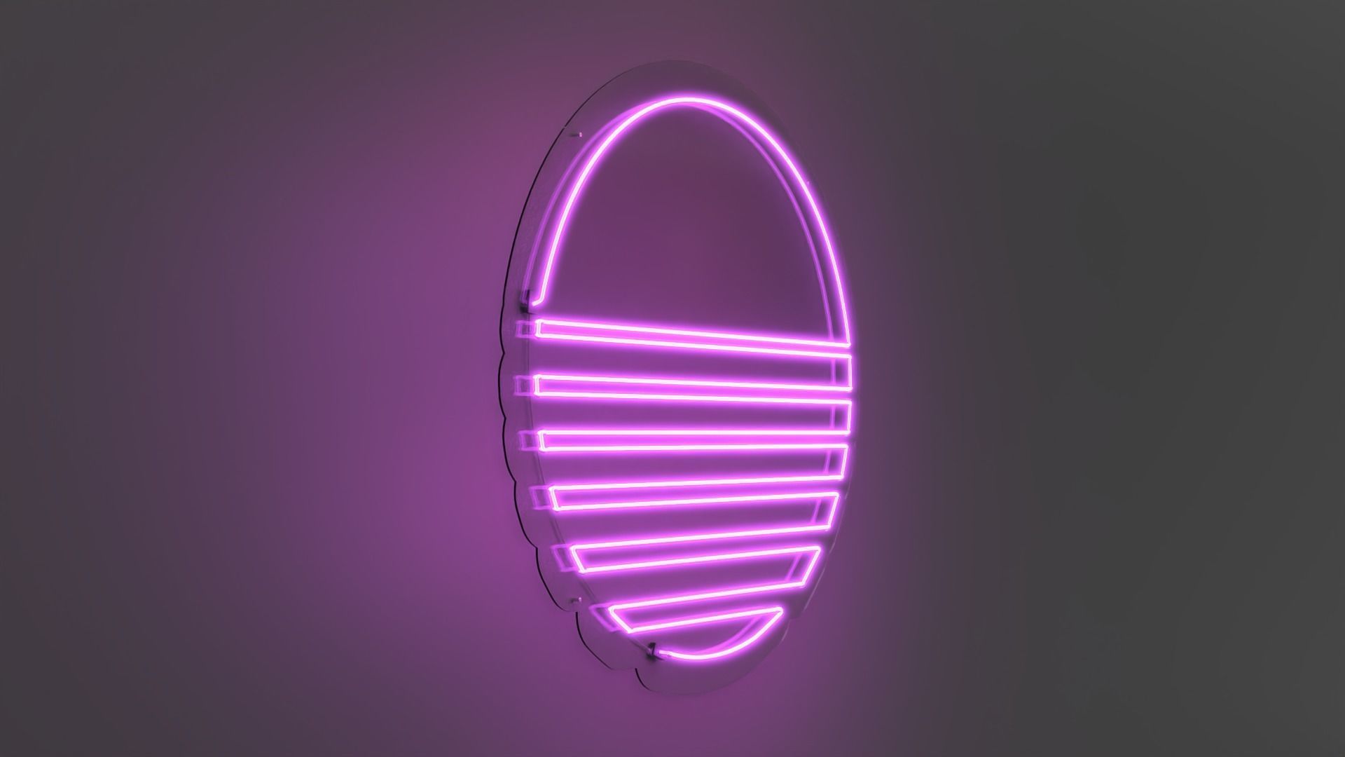 Sunset 2 - Neon Sign 3D model_4