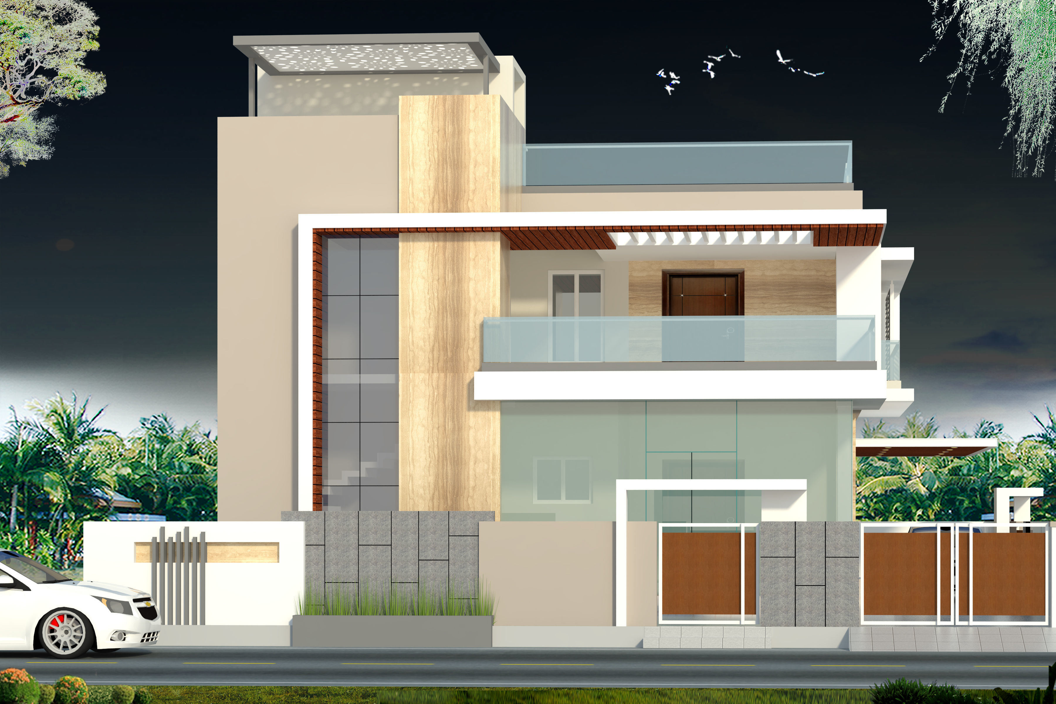 Duplex building 3D model_6